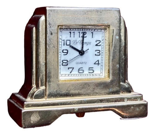 Reloj Le Temps Antiguo De Mesa Dorado Nuevo