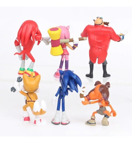 Sonic - Figura De Acción Pvc Rare Boom Dr. Eggman Shadow 6pc