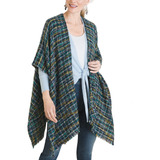 Poncho Cardigan Capa Marca Chicos Tweed Abrigo Kimono