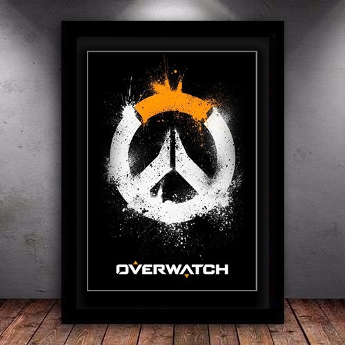 Quadro Decorativo Gamer Overwatch Ps4 Xbox