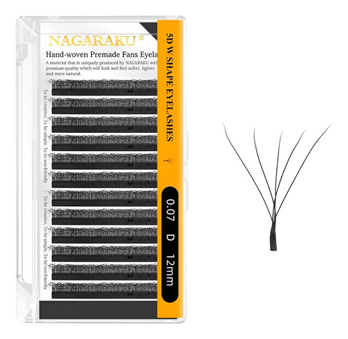 Extensiónes De Pestañas Nagaraku W 5d Por Medida Individual  | MercadoLibre