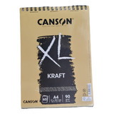 Bloco Desenho Xl Papel Kraft A4 Canson 90g/m2 C/60fls