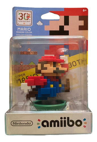 Nintendo Amiibo 30th Super Mario Bros Mario Color Moderno