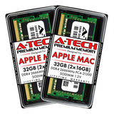 Memorias A-tech, 2x16gb Ram, Ddr4, 2666mhz, iMac Y Mac Mini