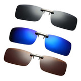 3 Pcs Clip Polarizado En Voltear Las Gafas De Sol Del Juego