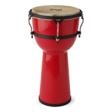 Djembe 10 Stagg Dpy10rd Fibre Glass Rojo Fibra Vidrio