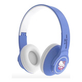 Audífono Diadema Bluetooth Hello Kitty Azul Niña Infantil 