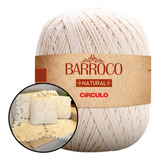 Barbante Barroco Natural Cru 400g Crochê Artesanato Tricô