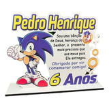 Lembrancinhas Sonic Texto