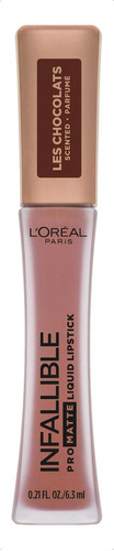 Labial L'oréal Paris Pro Matte Infallible Color Dose Of Cocoa