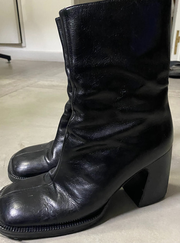 Botas Mujer-italianas-cuero-negras-t37- Impecables X Dentro-