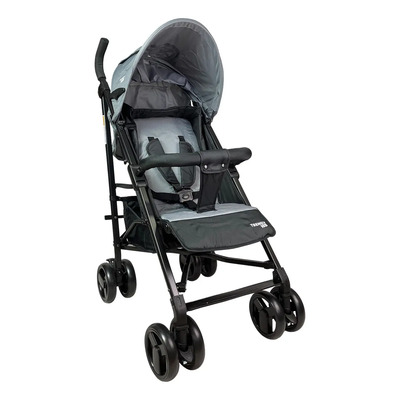 Carriola Para Bebé Compacta Ligera Cross Trendy Kids Gris Chasis Negro | Envío gratis