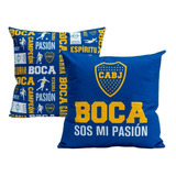 Pack 2 Fundas Almohadon 45x45  Boca  Futbol Licencia Oficial