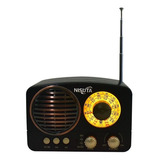 Radio Am/fm Vintage Nisuta Bluetooth Rv14 Negro