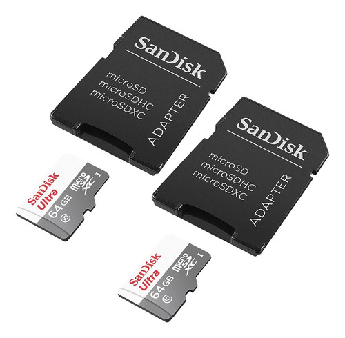 2 Cartão Memoria Micro Sd 64gb Sandisk Original Lacrado C/nf