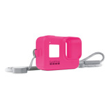 Protector Sleeve And Lanyard Pink - Hero8black