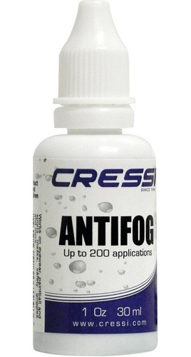 Liquido Antiempañante En Gotas Cressi Para Visores Y Goggles