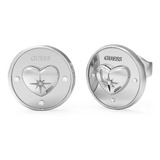 Aretes Para Mujer Guess Talismania Color Plata Jube01446jw