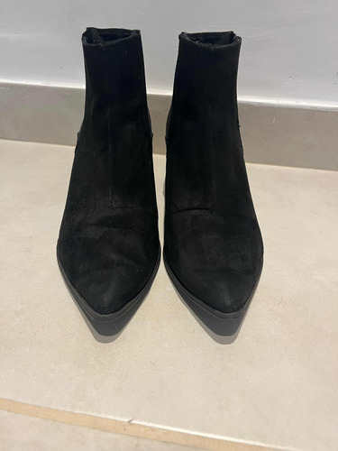 Botas Gamuza H&m Mujer Negras 40