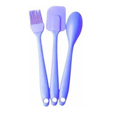 Set Juego Espatula Pincel Cuchara Silicona Pastel Oferta