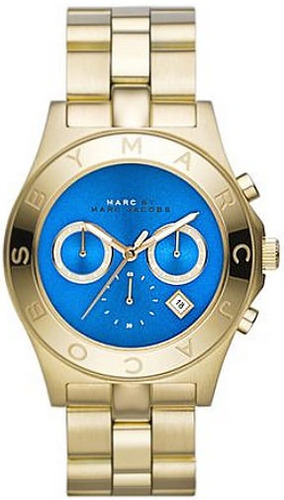 Reloj Marc Jacobs Para Mujer Mbm3307 Tablero Color Azul