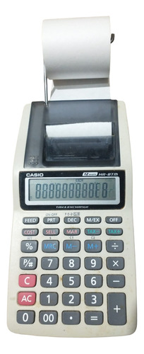 Calculadora Casio Hr-8tm 12dig-c/impresora 9 Rollos Leer