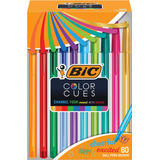 Bic Color Cues Pen Set (wmsua60-ast), 60-count Pack, Asso