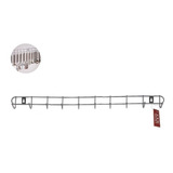 Perchero Pared Metal Inox 10 Perchas En Linea Cobreado $um