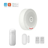 Kit Alarma Wifi + 1 Sensor Movimiento +1 Puerta +2 Controles