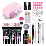 Kit De Manicura Con Lampara Uv Led 25 Piezas