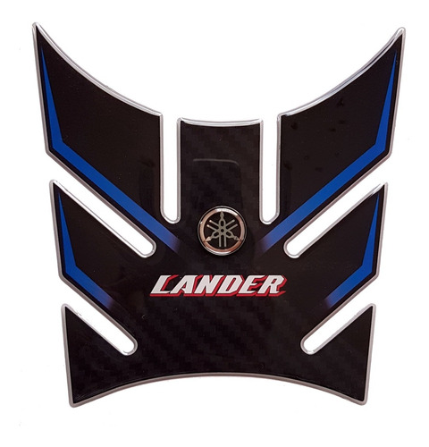 Adesivo Resinado Protetor Tanque Yamaha Lander Carbono Azul