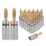 Conector De Audio Wgge Wg-009 Banana Plugs, 12 Pares/...