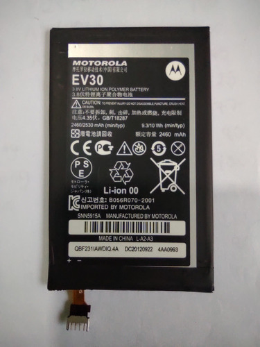 Bateria Compatible Con  Motorola Razr Hd Xt925  Ev30 C/envio