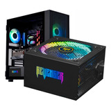 Fonte Atx 750w 80 Plus Bronze Pfc Ativo Bivolt Revenger Rgb Cor Preto 110v/220v