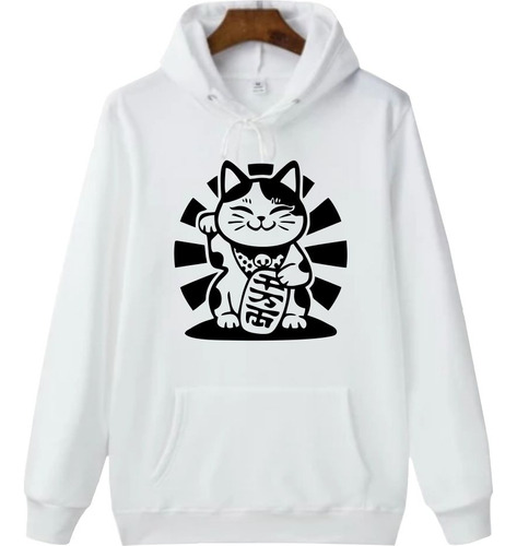 Buzo Saco O Hoodie De Gato - Maneki Neko 