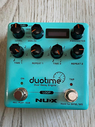 Nux Duotime - Dual Delay Reverb Stereo - Multi Delay - Loop