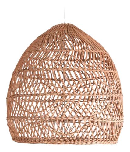 Pantalla colgante Rattan Lampara Living Hoa Natural 45 Cm