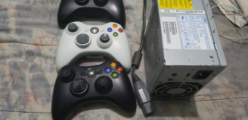 Fonte Xbox 360  Fat + 3 Controles Originais 