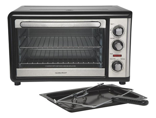 Horno De Mesa Eléctrico Hamilton Beach 31108 Negro 120v