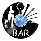 Relógio Disco De Vinil Churrasco Bar Bartender - Vac-006