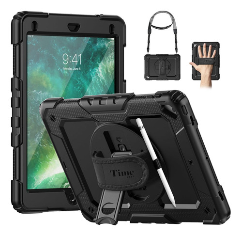 Funda Timecity Anti Impactos iPad 5th/6th Gen/air 2 Negro