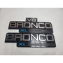 Emblemas Ford Bronco Xlt. En Perfecto Estado 2 Laterales Xlt Ford Bronco