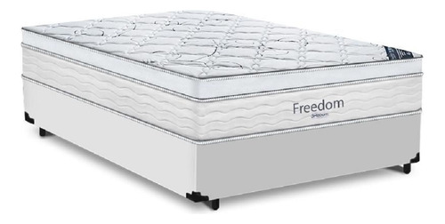 Cama Box Casal + Colchão De Molas Ensacadas Ortobom Freedom