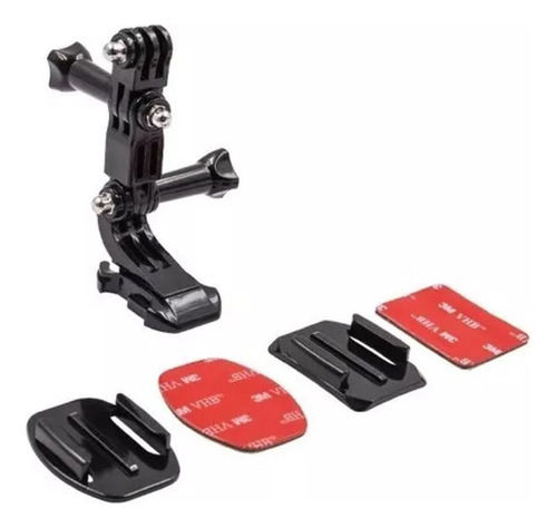 Kit Suporte Articulado P/ Capacete Moto Gopro Hero Sjcam