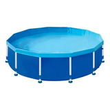 Piscina Estrutural Mor Capacidade 5500lts Para Lazer Redonda