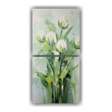 100x50cm Set 2 Cuadros Canvas Alta Calidad Tulipanes Flores