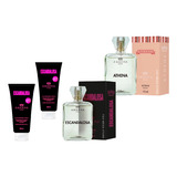 Kit Perfume Feminino Escandalosa Athena 100ml E Hidratante