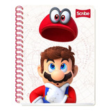 4 Cuadernos Profesionales Scribe Mario Bros Cuadro Grande