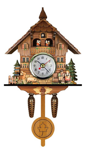 Reloj De Pared Cuckoo Clock Antiguo De Madera Con Forma De C