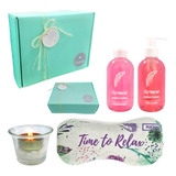 Gift Aroma Caja Regalo Empresarial Rosas Kit Relax Spa N45